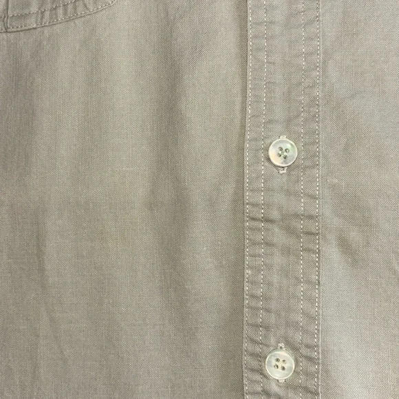 Levi's Vintage Diamond Label Neutral Tan Short Sleeve Button Down (read) - Picture 13 of 13